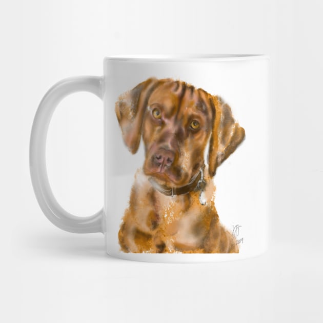 A Pensive Vizsla Puppy by LITDigitalArt